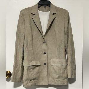 Vintage Linen Blazer | medium